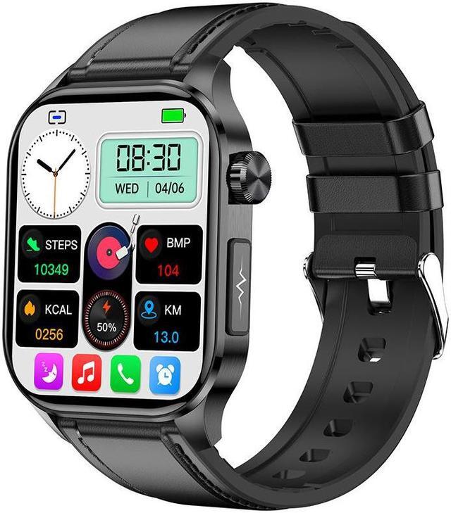 Alt view image 4 of 7 - Et580 Smart Watch Ecg Blood Glucose Uric Acid Blood Lipid Body Temperature Men's Photo Call Watch