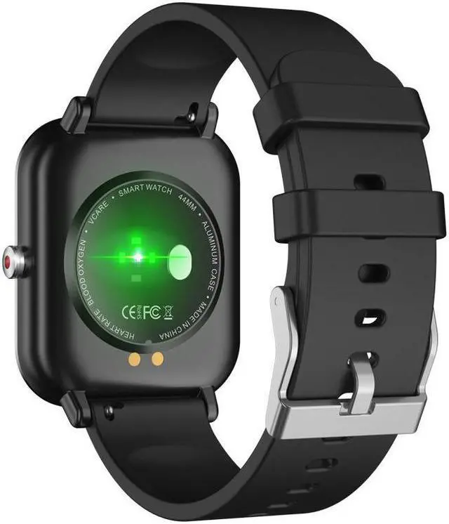 Alt view image 3 of 5 - Q9pro Heart Rate Blood Pressure Temperature Smart Bracelet Sports Pedometer Station Men's Watch