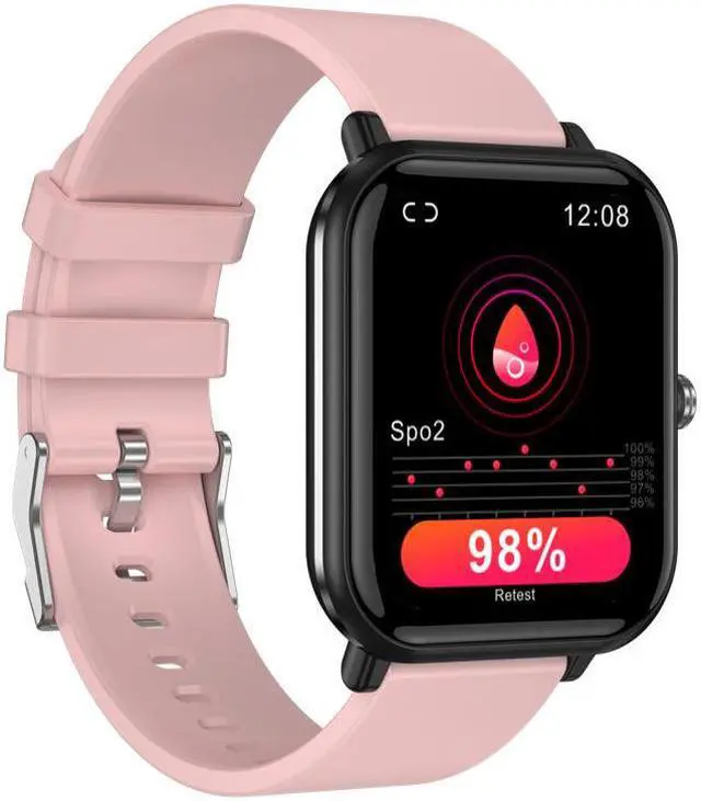 Alt view image 5 of 5 - Q9pro Heart Rate Blood Pressure Temperature Smart Bracelet Sports Pedometer Station Men's Watch