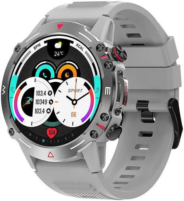 Alt view image 7 of 7 - Hk87 Bluetooth Call Smart Watch Heart Rate Blood Pressure Three Prevention Men Photo Smart Watch