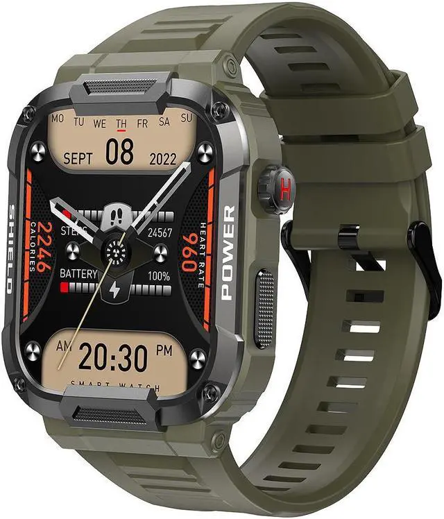 Main image of Mk66 Smart Bracelet Outdoor Three-Prevention Sports Bluetooth Call Heart Rate Blood Pressure Healthy Men's Watch