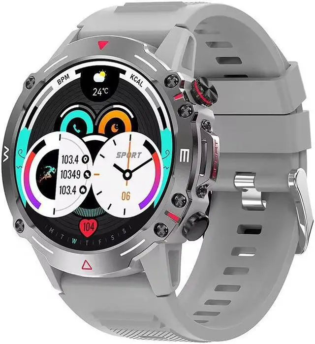 Alt view image 5 of 7 - Hk87 Bluetooth Call Smart Watch Heart Rate Blood Pressure Three Prevention Men Photo Smart Watch