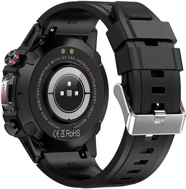 Alt view image 3 of 7 - Hk87 Bluetooth Call Smart Watch Heart Rate Blood Pressure Three Prevention Men Photo Smart Watch