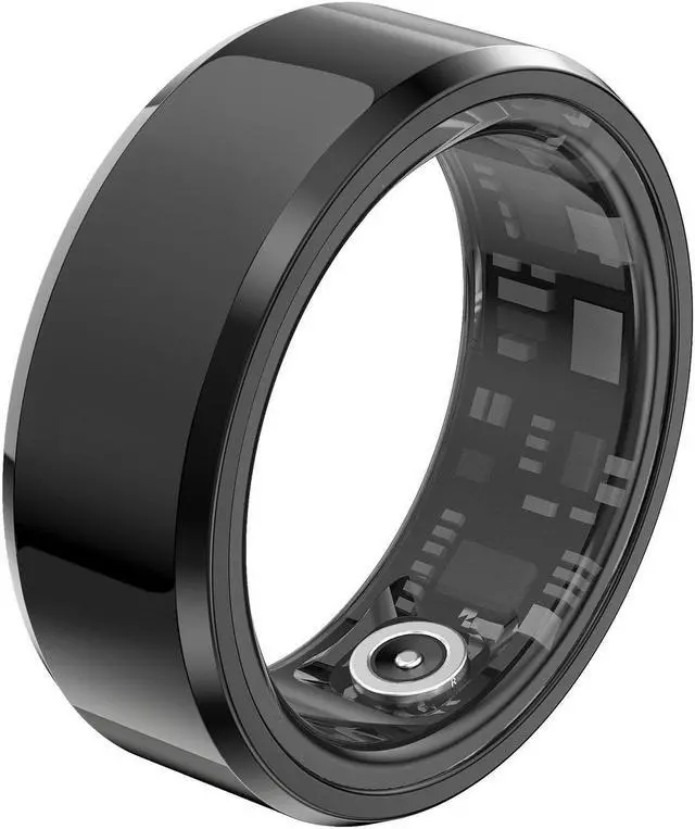 Alt view image 5 of 5 - Black Technology Smart Ring Heart Rate Blood Oxygen Sleep Monitoring Photo Ceramic Ring Waterproof Smart Ring