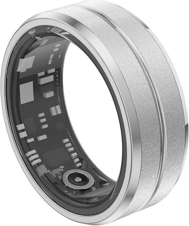 Alt view image 3 of 5 - Black Technology Smart Ring Heart Rate Blood Oxygen Sleep Monitoring Photo Ceramic Ring Waterproof Smart Ring