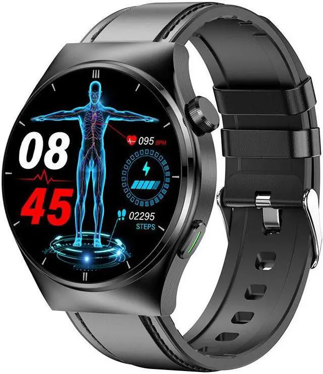 Alt view image 4 of 5 - F320 Smart Watch Bluetooth Call Uric Acid Blood Lipid Blood Glucose Heart Rate Blood Pressure Blood Oxygen Men's Watch