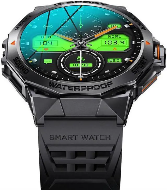 Alt view image 3 of 6 - K62 Smart Watch 1.43 Inch Amoled Round Screen Call Custom Dial Men's Watch