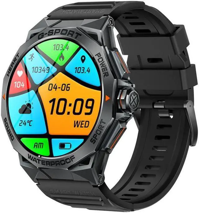 Alt view image 5 of 6 - K62 Smart Watch 1.43 Inch Amoled Round Screen Call Custom Dial Men's Watch