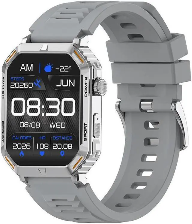 Alt view image 4 of 5 - G106 Smart Watch Bluetooth Call Heart Rate Oxygen Blood Pressure Sleep Monitoring Step Meter Men's Watch