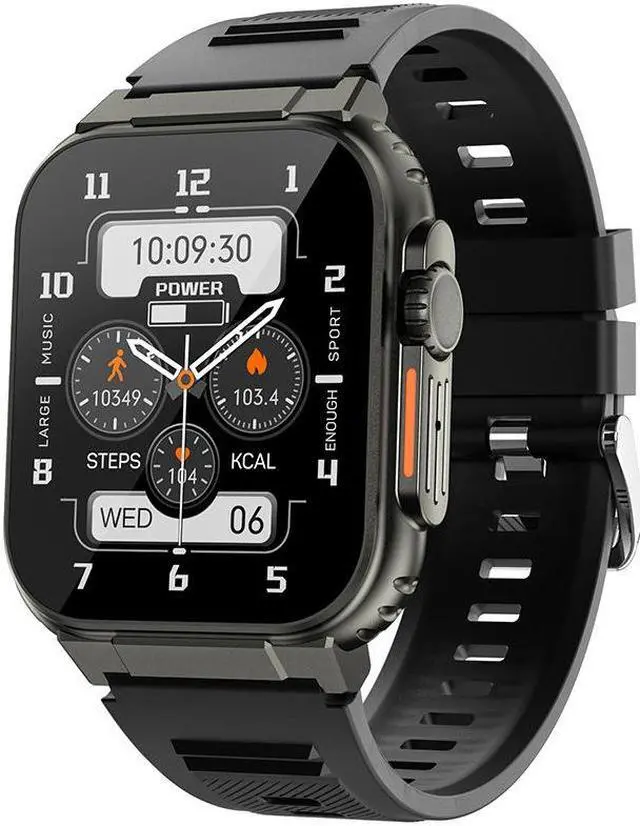 Alt view image 5 of 5 - A70 Smart Watch Bluetooth Call Heart Rate Custom Dial 1.96 Inch Recording Multi-Function Bracelet