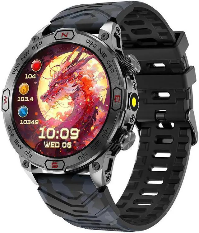 Main image of Kc86 Smart Watch Hd Amloed Screen Bluetooth Call Heart Rate Blood Pressure Sports Smart Watch
