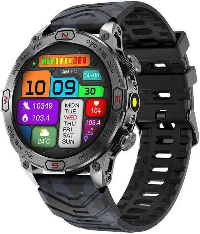 Alt view image 2 of 5 - Kc86 Smart Watch Hd Amloed Screen Bluetooth Call Heart Rate Blood Pressure Sports Smart Watch