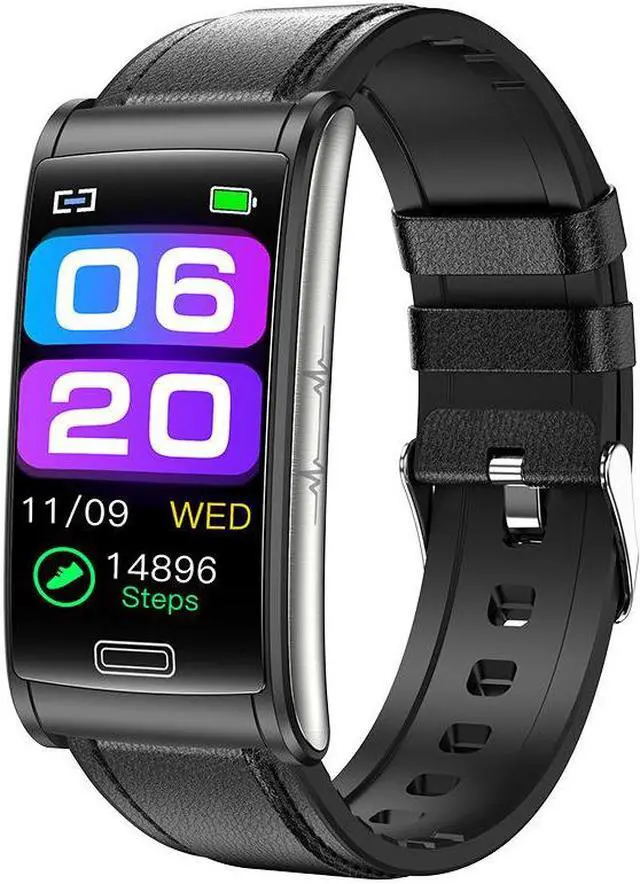 Alt view image 5 of 7 - E600 Smart Bracelet Blood Glucose Ecg Blood Oxygen Blood Pressure Monitoring Pedometer Men's Photo Watch