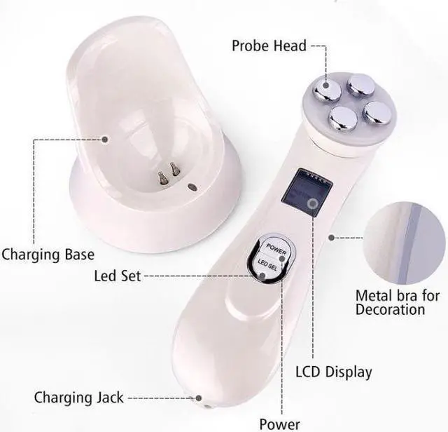 Alt view image 3 of 5 - Hailicare Rf Ems Micro-Current Electric Lead-In Instrument Rf Rf Micro-Electric Photon Skin Rejuvenation Beauty Instrument