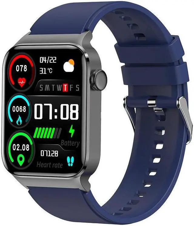 Alt view image 4 of 5 - T50 Smart Watch Bluetooth Call Heart Rate Blood Oxygen Blood Pressure Exercise Pedometer Men's Watch