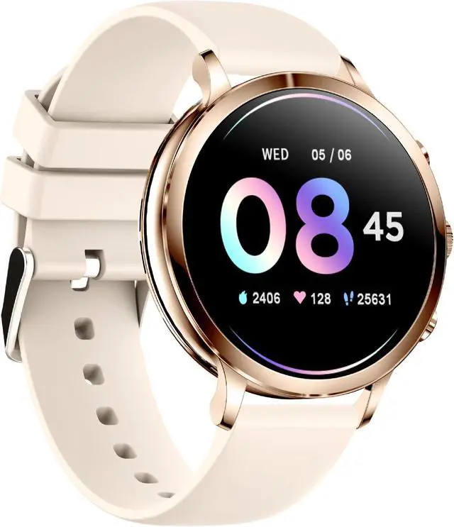 Alt view image 3 of 5 - V61 Female Smart Watch Heart Rate Blood Pressure Sleep Monitoring Step Counting 1.39 'Inch Call Bracelet