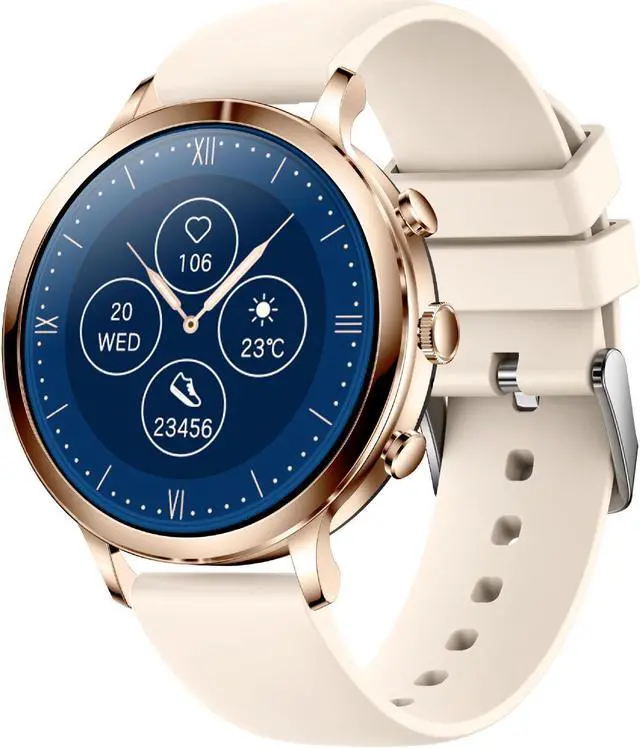 Alt view image 4 of 5 - V61 Female Smart Watch Heart Rate Blood Pressure Sleep Monitoring Step Counting 1.39 'Inch Call Bracelet