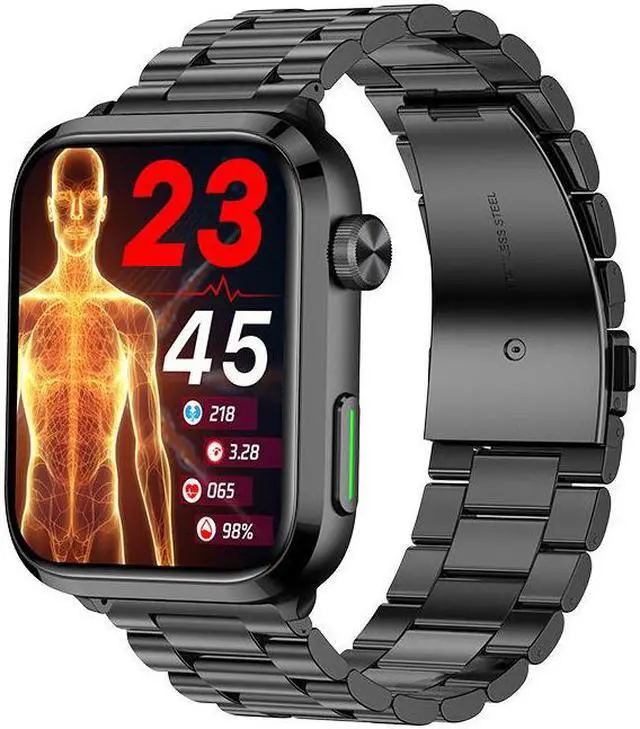 Alt view image 2 of 5 - F220 Bluetooth Calling Smart Watch Non-Invasive Blood Pressure Blood Glucose Uric Acid Blood Fat Sos Men's Watch