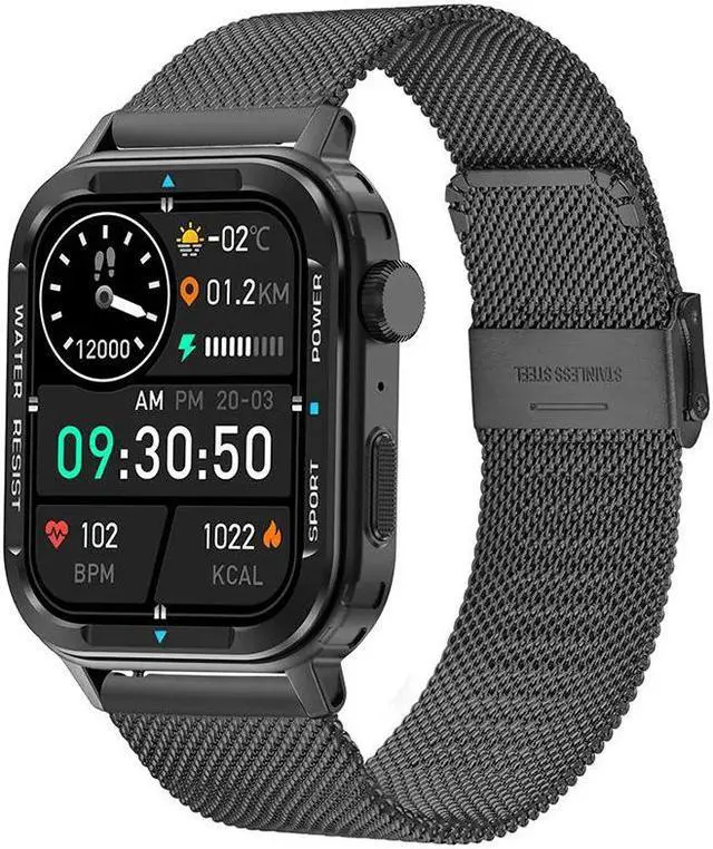 Alt view image 3 of 5 - G96 Smart Watch Heart Rate Blood Pressure Blood Oxygen Pedometer Men's Photo Silicone Waterproof Watch