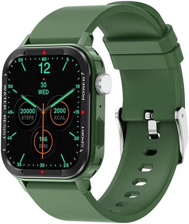 Alt view image 4 of 5 - G96 Smart Watch Heart Rate Blood Pressure Blood Oxygen Pedometer Men's Photo Silicone Waterproof Watch