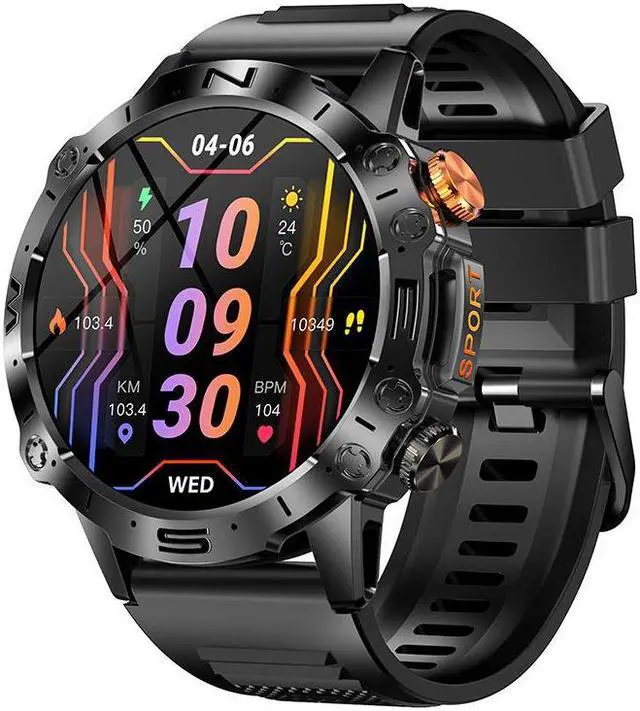 Main image of K59 Smart Watch 1.43-Inch Heart Rate Blood Pressure Blood Oxygen Sports Men Waterproof Call Watch