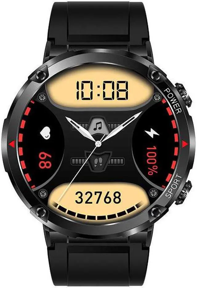 Alt view image 5 of 5 - T30 Outdoor Bluetooth Calling Smart Watch Heart Rate Blood Pressure Blood Oxygen Sport Step Counting Men's Watch
