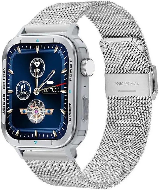 Alt view image 5 of 5 - G96 Smart Watch Heart Rate Blood Pressure Blood Oxygen Pedometer Men's Photo Silicone Waterproof Watch