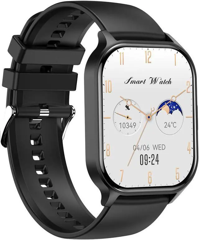 Alt view image 3 of 5 - Hk26 Smartwatch 2.04 Inch Smartwatch Heart Rate Blood Pressure Pedometer Sports Watch For Men