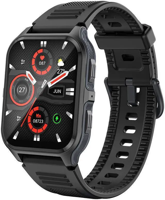 Alt view image 5 of 5 - P73 Smart Watch Heart Rate Blood Pressure Blood Oxygen Bluetooth Talk Camera Sports Waterproof Men's Watch