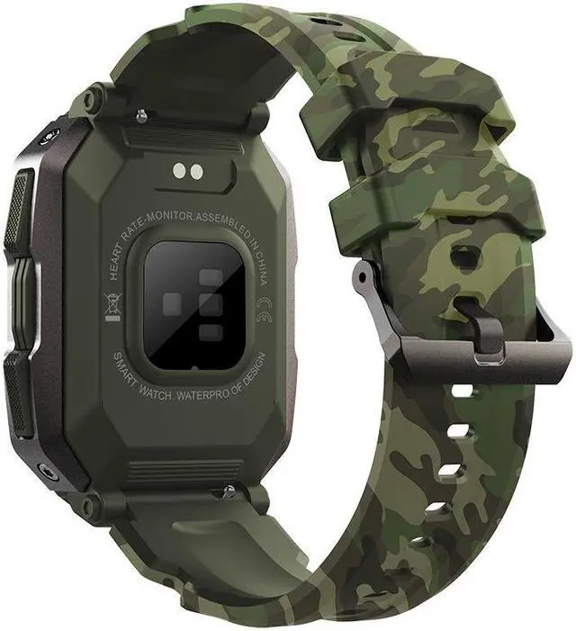 Alt view image 3 of 5 - C20 Smart Watch Outdoor Three-Proof Heart Rate Blood Pressure Blood Oxygen Pedometer Men's Photo Ip67 Waterproof Watch