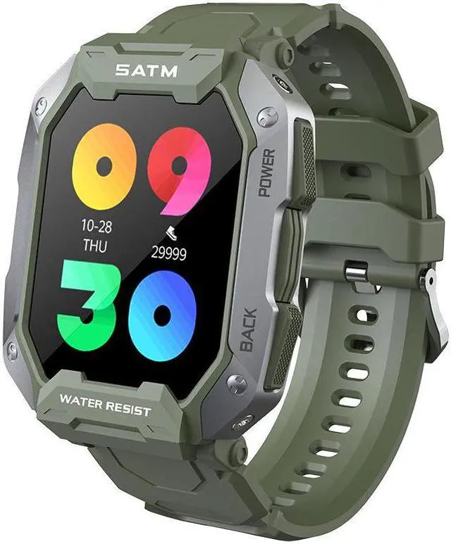 Alt view image 2 of 5 - C20 Smart Watch Outdoor Three-Proof Heart Rate Blood Pressure Blood Oxygen Pedometer Men's Photo Ip67 Waterproof Watch