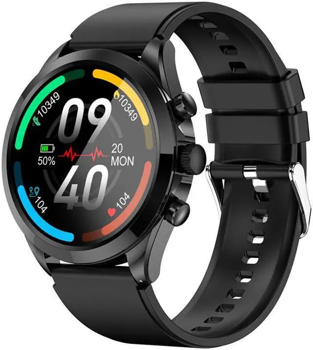 Main image of Et440 Smart Watch Bluetooth Call Blood Sugar Heart Rate Blood Pressure Blood Oxygen Pedometer Silicone Bracelet