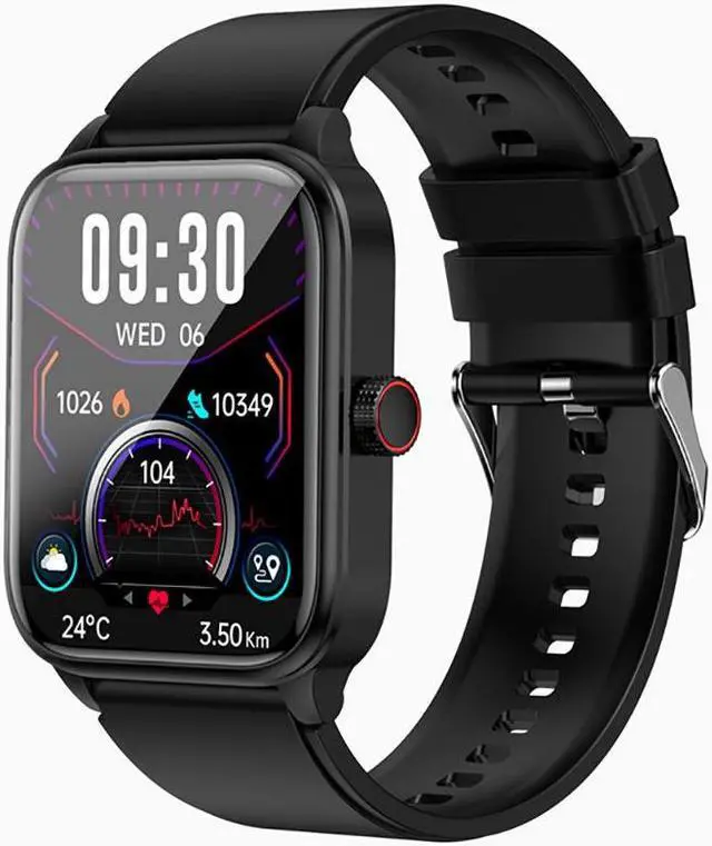 Alt view image 5 of 5 - Et540 Smart Watch Ecg Blood Glucose Photo Call Men's Pedometer Body Temperature 1.85 Inch Bracelet