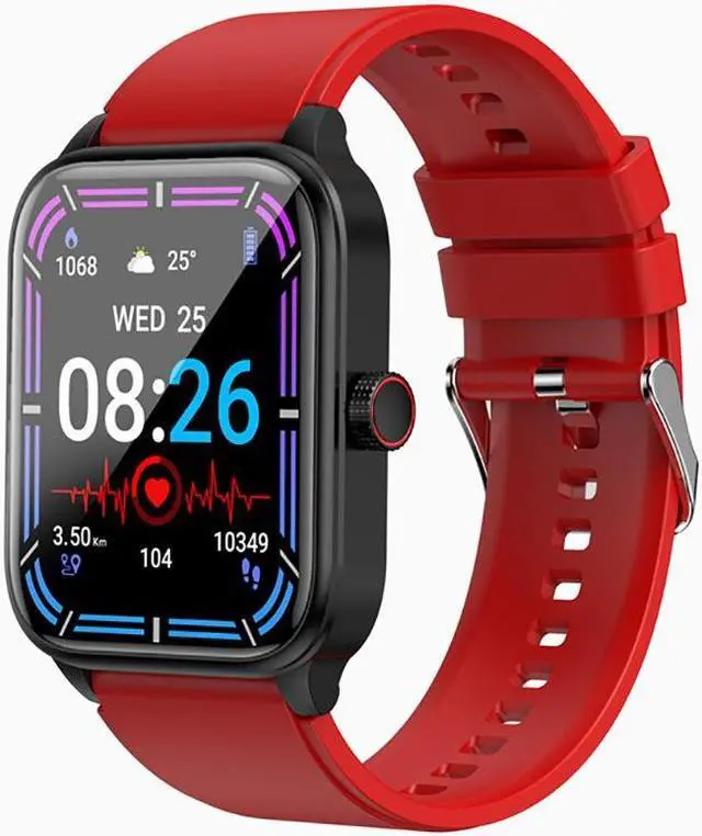 Alt view image 4 of 5 - Et540 Smart Watch Ecg Blood Glucose Photo Call Men's Pedometer Body Temperature 1.85 Inch Bracelet