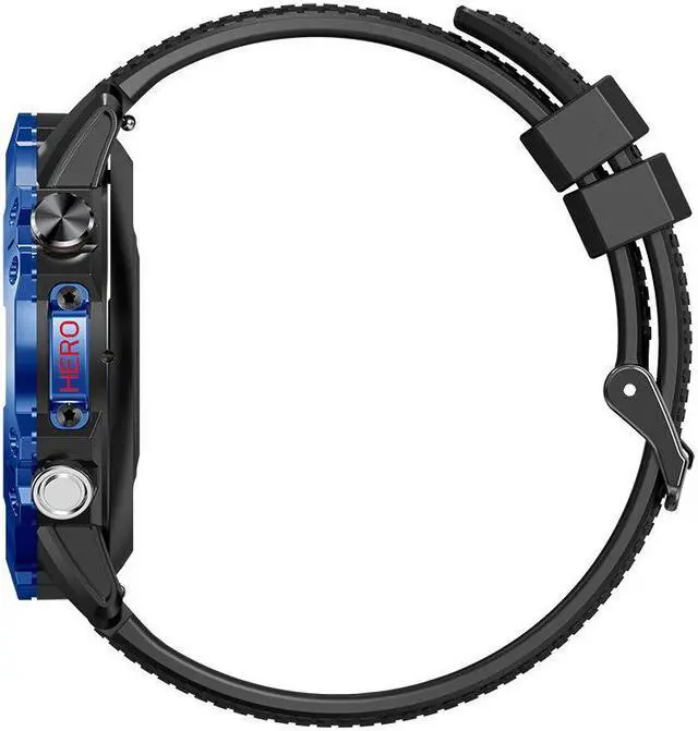 Alt view image 3 of 5 - Kr10 Smart Watch Blood Pressure Blood Oxygen Heart Rate Waterproof Pedometer Bluetooth Call Men's Photo Watch
