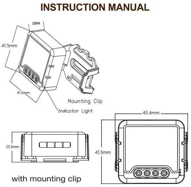 Alt view image 3 of 7 - Smart Switch Module For Alexa / Google Home / Tuya Smart Life APP 3CH WiFi