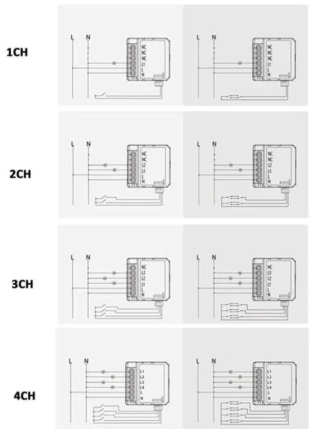 Alt view image 4 of 7 - Smart Switch Module For Alexa / Google Home / Tuya Smart Life APP 3CH WiFi