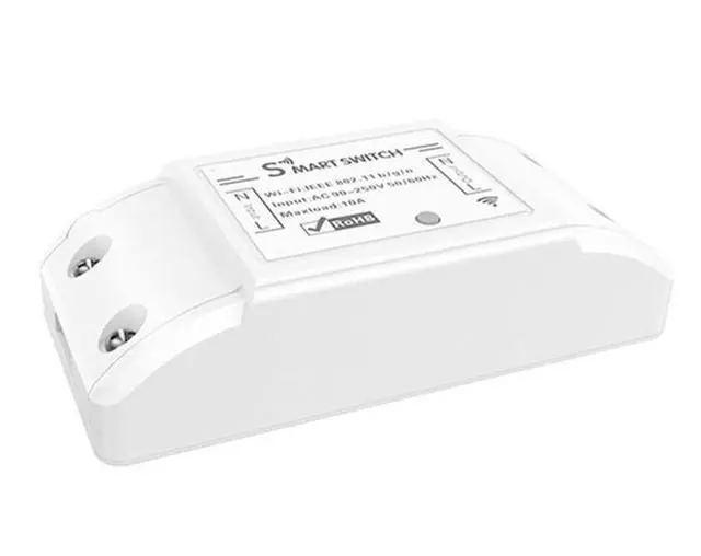 Alt view image 2 of 7 - 10A Single Channel WiFi Smart Switch Wireless Remote Control Module Works with Alexa & Google Home, AC 90-250V