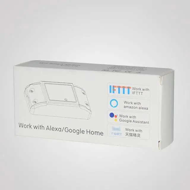 Alt view image 5 of 7 - 10A Single Channel WiFi Smart Switch Wireless Remote Control Module Works with Alexa & Google Home, AC 90-250V