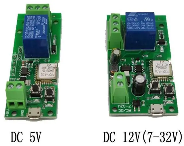 Alt view image 2 of 5 - 2pcs Sonoff Single Channel WiFi Wireless Remote Timing Smart Switch Relay Module Works, Model: 5V 5V