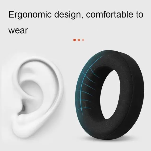 Alt view image 5 of 6 - For Focal Clear MG Pro 2pcs Leather Breathable and Comfortable Headset Cover, Color: Fiber Red Fiber Red