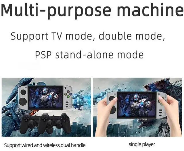 Alt view image 4 of 7 - Mecha Edition 8G Pocket Game Machine Support Doubles Matching Pocket Console Mecha Edition