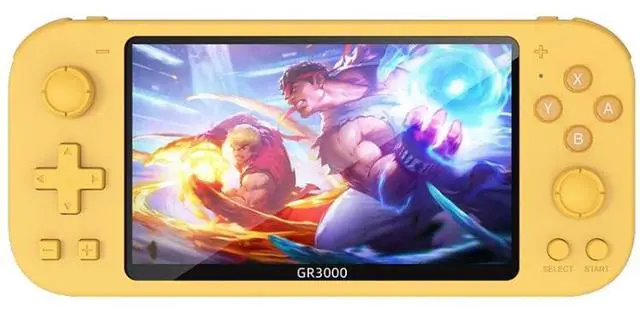 Main image of RG3000 Handheld Game Console Support Double Handle Mini Game Console RG3000 Yellow (Yellow)