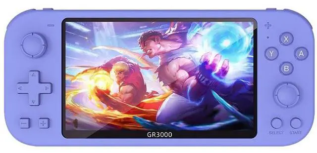 Main image of RG3000 Handheld Game Console Support Double Handle Mini Game Console RG3000 Purple (Purple)