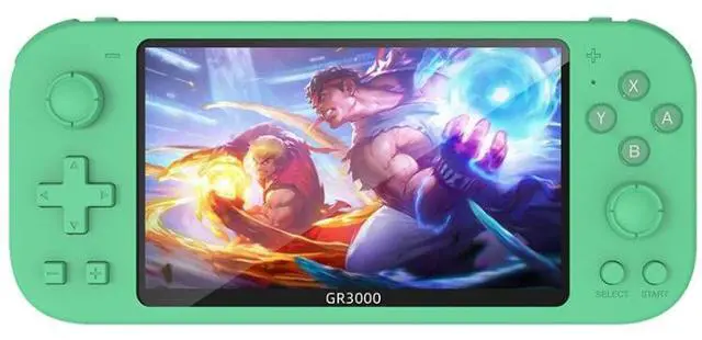 Main image of RG3000 Handheld Game Console Support Double Handle Mini Game Console RG3000 Green (Green)