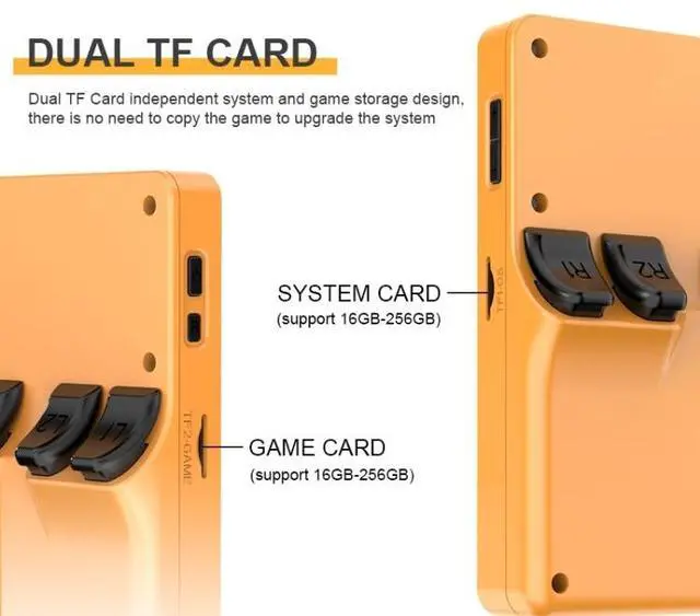 Alt view image 6 of 7 - RGB20S  3.5-Inch IPS Screen Retro Open Source Handheld Game Console 16GB Without Game (White)