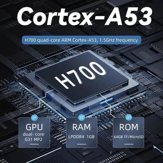 Alt view image 6 of 7 - RG35XX H Handheld Game Console 3.5 Inch IPS Screen Linux System 64GB+128GB (Transparent White)