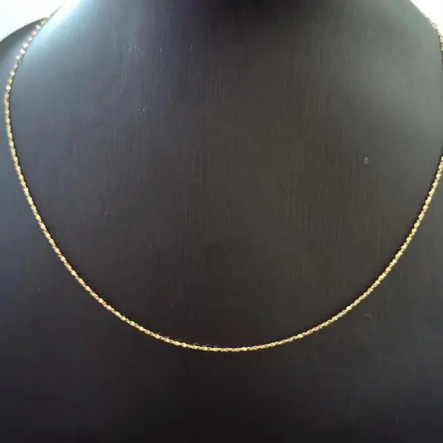 Main image of 18K Real Gold Necklace Gypsophila Chain 45CM 1.2G