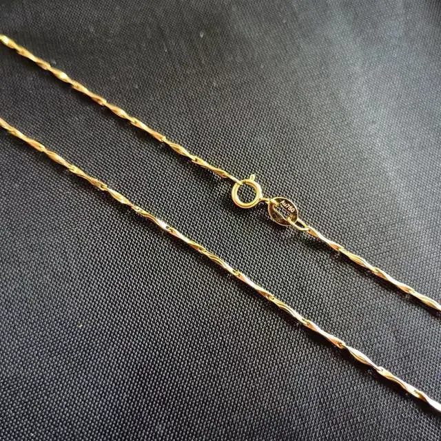 Alt view image 2 of 7 - 18K Real Gold Necklace 45CM 2.0G