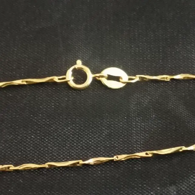 Alt view image 5 of 7 - 18K Real Gold Necklace 45CM 2.0G